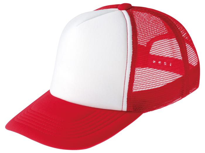 イベントメッシュキャップ　レッド×ホワイト0