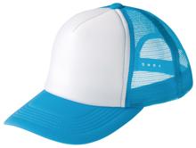 イベントメッシュキャップ　ターコイズ×ホワイト