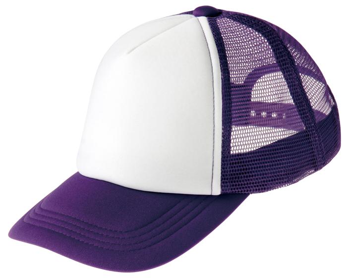 イベントメッシュキャップ　パープ　ル×ホワイト0