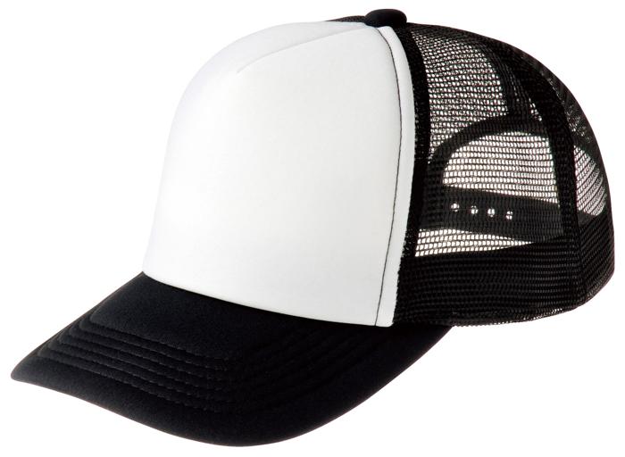 イベントメッシュキャップ　ブラック×ホワイト0