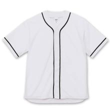 ベースボールシャツ　ホワイト/ブラック　M