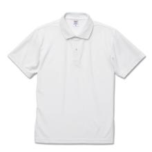 ドライ　カノコ　ポロシャツ　ホワイト　XL