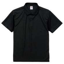 ドライ　カノコ　ポロシャツ　ブラック　M