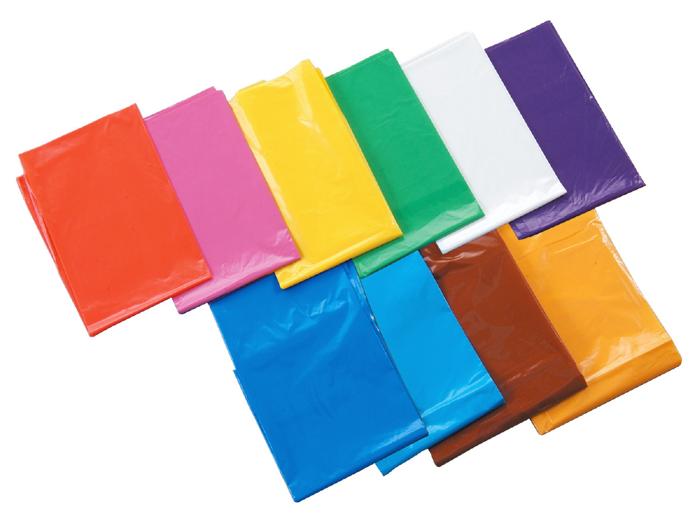 カラービニール袋　水色　10枚組2