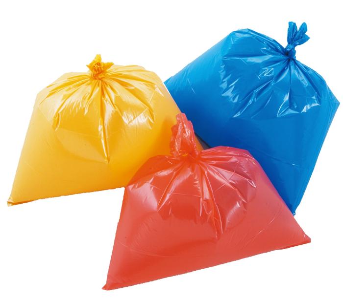 カラービニール袋　水色　10枚組3