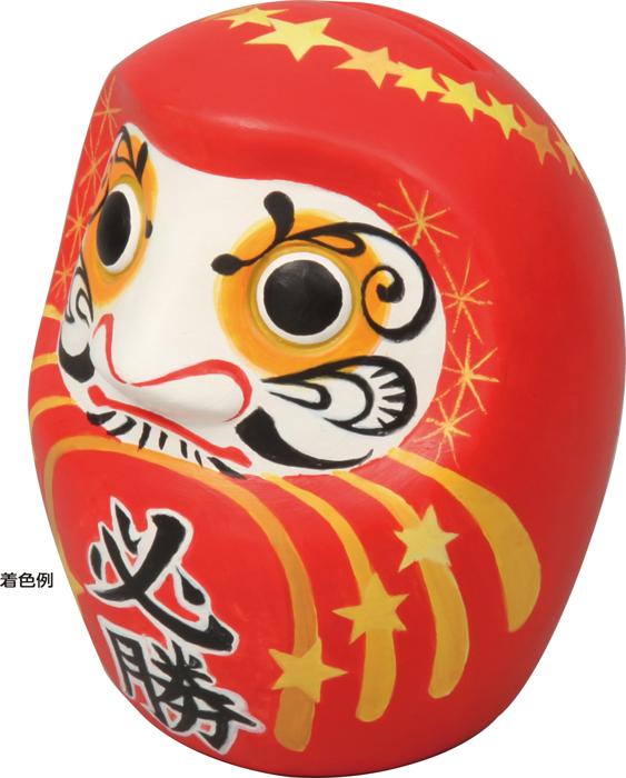素焼きだるま貯金箱2