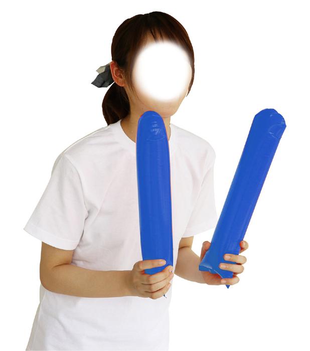 スティックバルーン　ブルー2