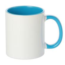 思い出カラーマグカップ大　同一原稿2個以上　ライトブルー