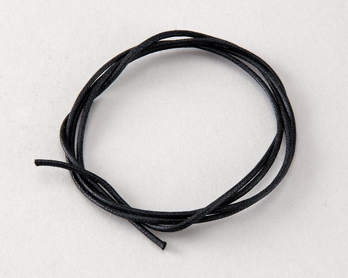 ろう引ひも　黒　10本組0