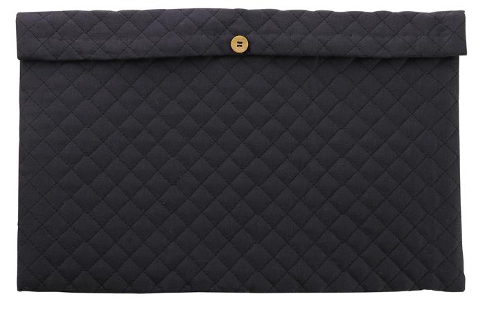 基礎縫いタブレットケース　チャコールグレー0