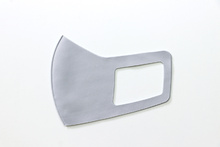 ひんやり冷感マスク　ライトグレー