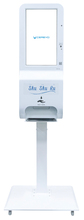 温度計ディスペンサー付デジタルサイネージShuShuRu