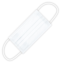 カラー不織布マスク（10枚入) ホワイト