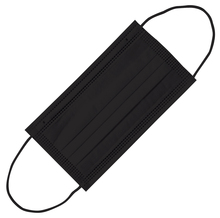 カラー不織布マスク（10枚入) ブラック