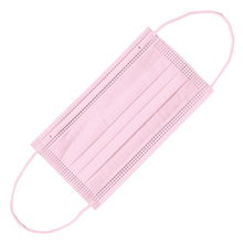 カラー不織布マスク（10枚入) ピンク