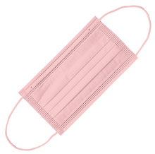 カラー不織布マスク（10枚入) ローズ