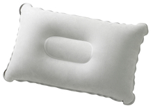 持ち運び簡単　エアー枕　グレー