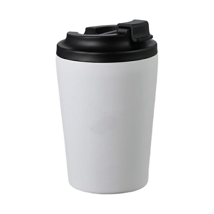 蓋付きステンレスマグ 白 350ml0