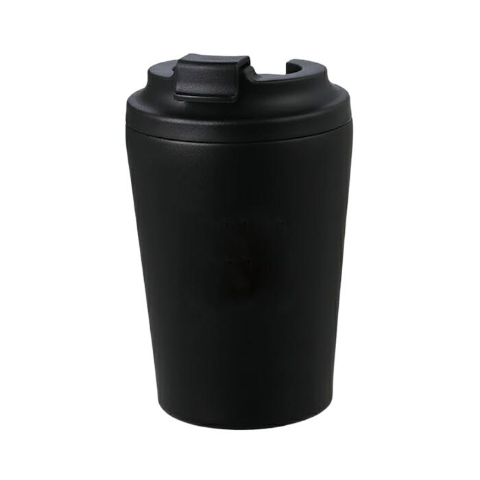 蓋付きステンレスマグ 黒 350ml0