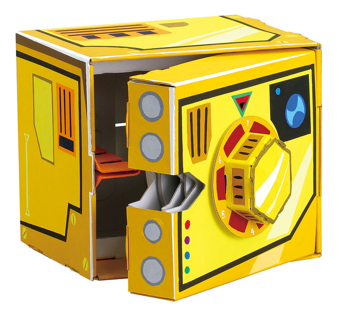 ダイヤル式ダンボール金庫貯金箱工作キット7