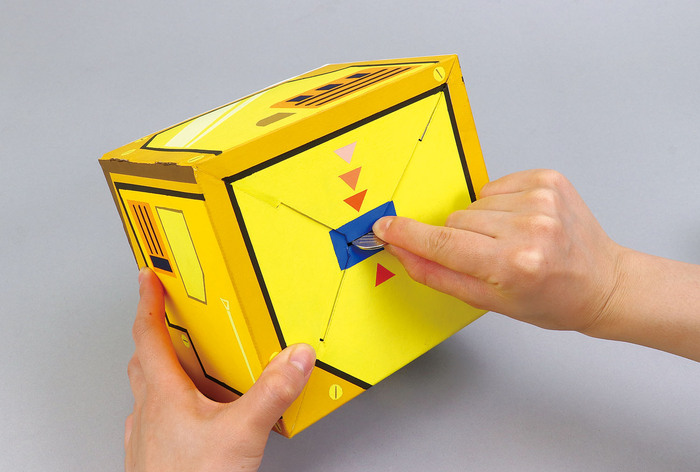 ダイヤル式ダンボール金庫貯金箱工作キット8