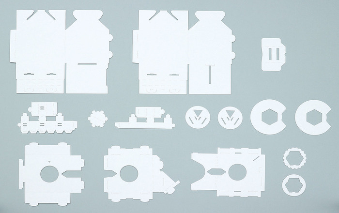 ダイヤル式ダンボール金庫貯金箱工作キット9