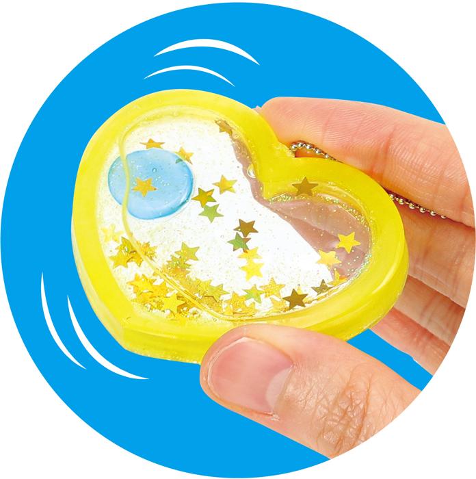 UVレジンクラフトキット　ハートシェイカーキーホルダー3