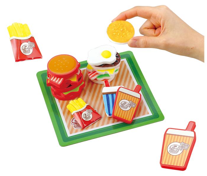 ねんどdeつくるごっこあそび　ハンバーガーやさん　ねんど付0