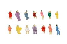 ジオラマ模型　座っている人　1/150　10個組