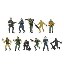 ジオラマ模型　サバイバルゲーマー　1/43　10個組