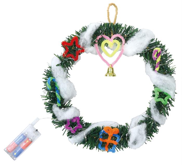 クリスマスリース作り（イルミネーションライト付）1