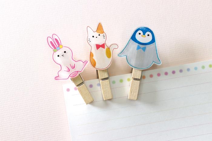 プラ板クリップ　ハンドメイドキット1