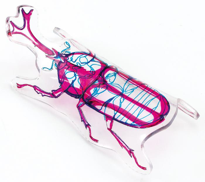 プラ板でつくる昆虫標本4