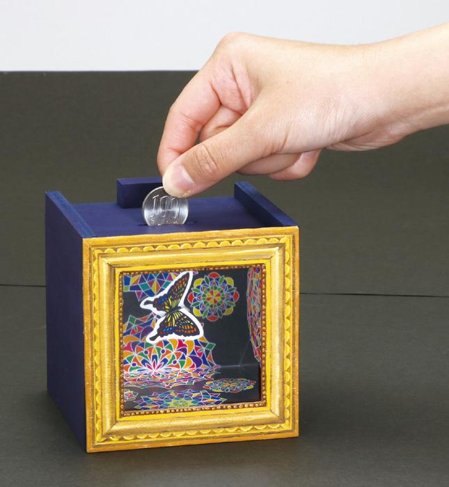 コインが消える！？不思議な木工貯金箱2