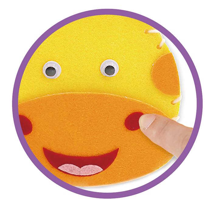 てづくりフェルトバッグ　キリン1