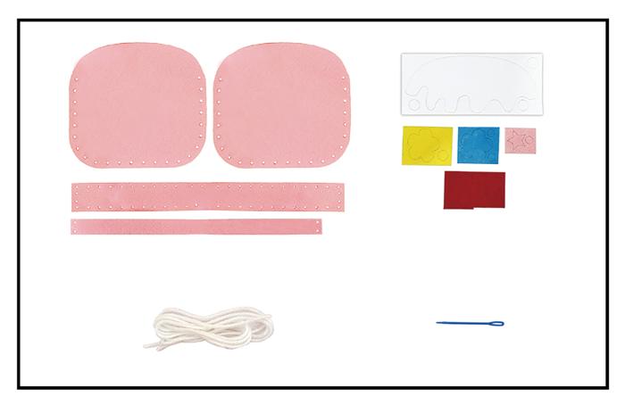 てづくりフェルトバッグ　フラワー2