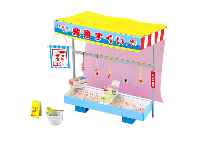 手作りミニチュア屋台キット　金魚すくい6