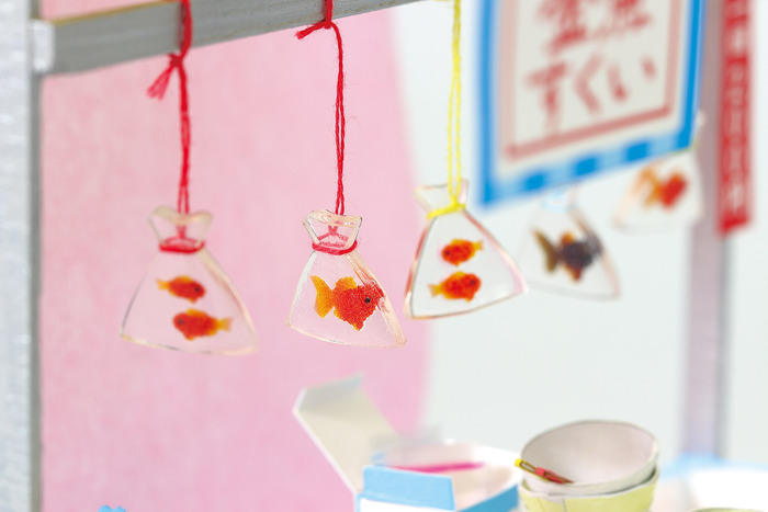 手作りミニチュア屋台キット　金魚すくい9