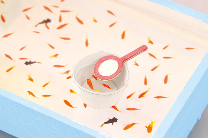 手作りミニチュア屋台キット　金魚すくい10