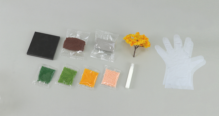 ジオベース　エントリーキューブ　はじめてのジオラマ風景　秋の風景9