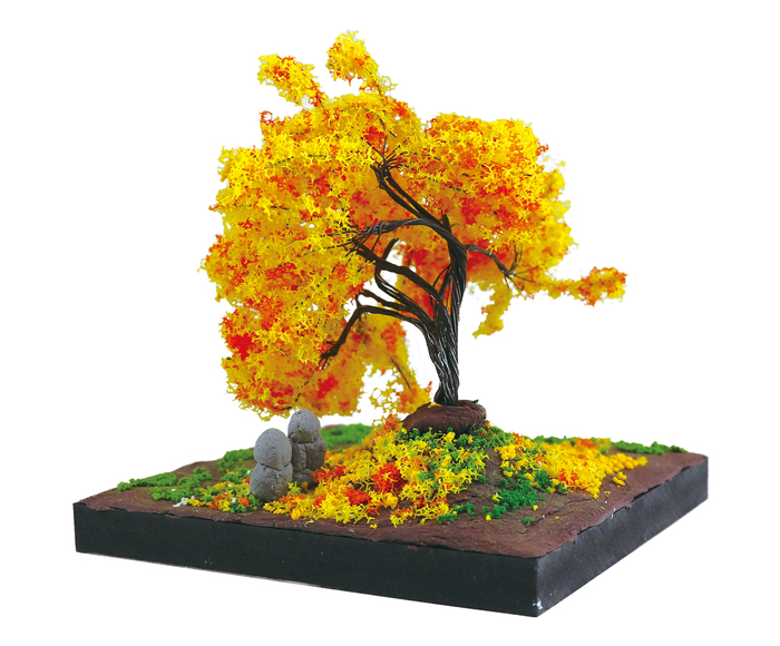 ジオベース　エントリーキューブ　はじめてのジオラマ風景　秋の風景10