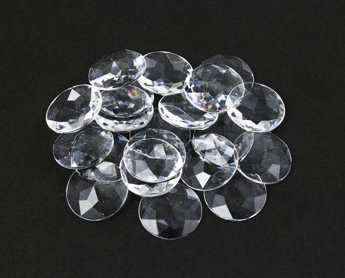 クリアカボションパーツ　クリスタル　25mm　20個3