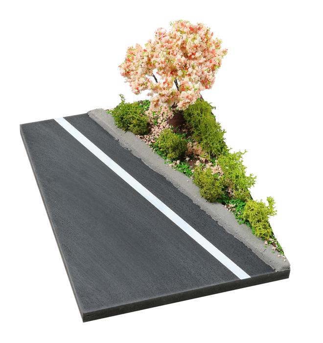 ジオラマセット　アスファルト　春4