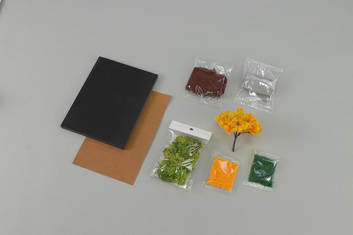 ジオラマセット　アスファルト　秋3