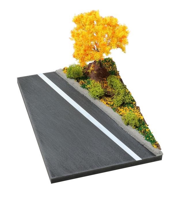 ジオラマセット　アスファルト　秋4