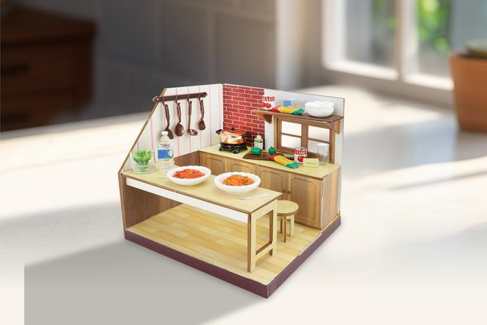 ミニチュアキッチン　パスタでランチ5