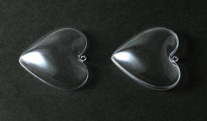 透明カプセルホルダー付　ハート型　10個入2