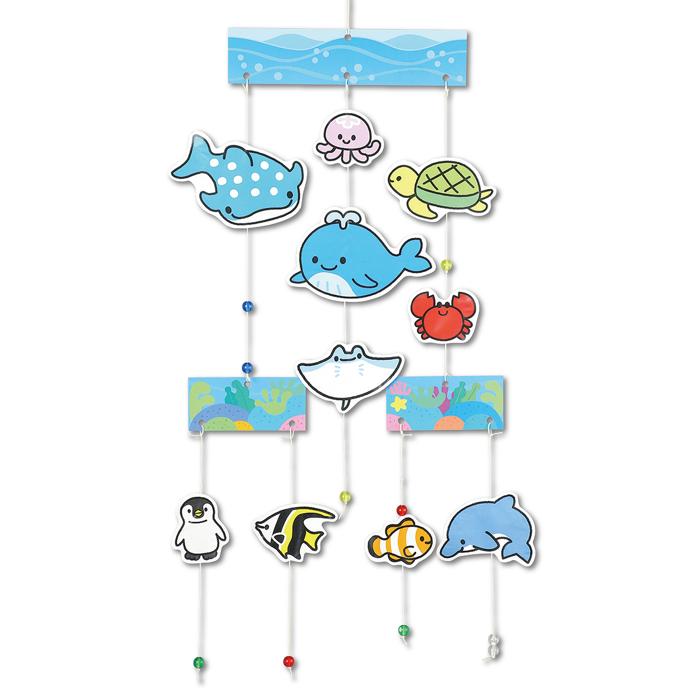 うみの生き物モビール工作キット1