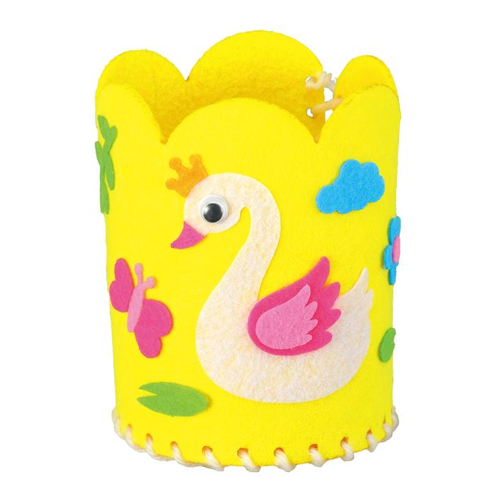 フェルトでつくる手づくり小物入れ　黄1