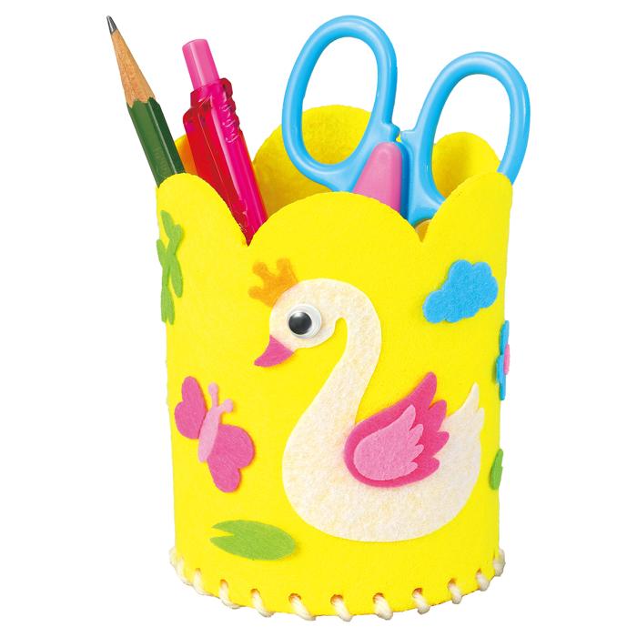 フェルトでつくる手づくり小物入れ　黄2